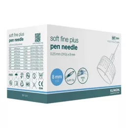 KLINION Soft fine plus igle za pisala 0,25x8 mm 31 G, 110 kosov