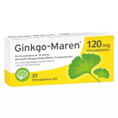 GINKGO-MAREN 120 mg filmsko obložene tablete, 30 kosov