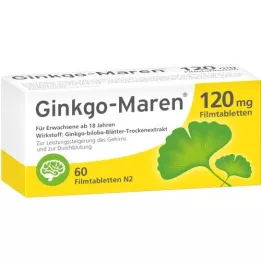 GINKGO-MAREN 120 mg filmsko obložene tablete, 60 kosov