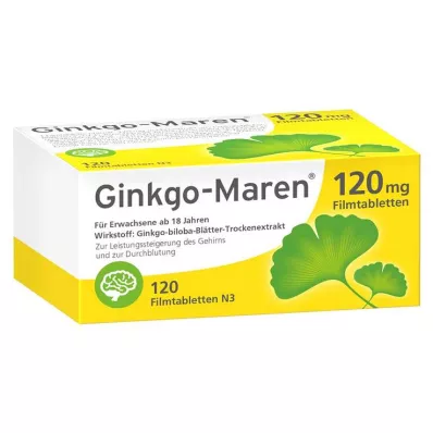 GINKGO-MAREN 120 mg filmsko obložene tablete, 120 kosov
