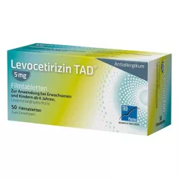 LEVOCETIRIZIN TAD 5 mg filmsko obložene tablete, 50 kosov
