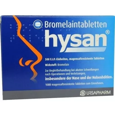 BROMELAIN TABLETTEN hysan enterične obložene tablete, 100 kosov
