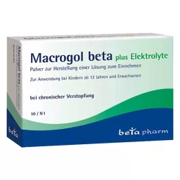 MACROGOL beta plus Elektrolit Plv.za peroralno uporabo, 10 kosov