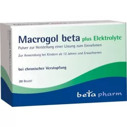 MACROGOL beta plus Elektrolit Plv.za peroralno uporabo, 20 kosov