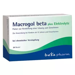 MACROGOL beta plus Elektrolit Plv.za peroralno uporabo, 20 kosov