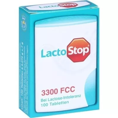 LACTOSTOP 3,300 FCC Tablete s klikom na razpršilnik, 100 kosov