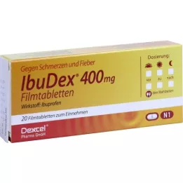 IBUDEX 400 mg filmsko obložene tablete, 20 kosov