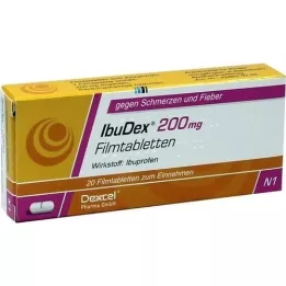 IBUDEX 200 mg filmsko obložene tablete, 20 kosov