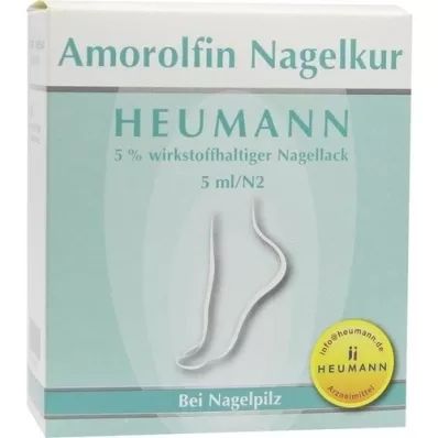 AMOROLFIN Zdravilo za nohte Heumann 5% wst.halt.lak za nohte, 5 ml