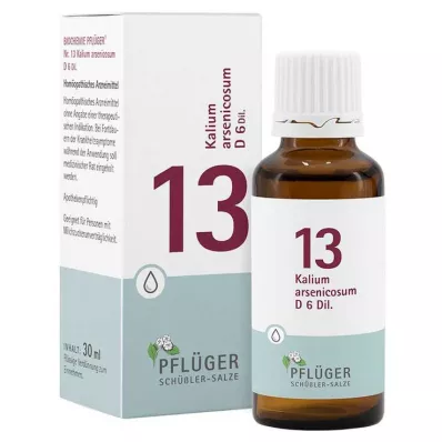 Biokemija Pflueger 13 kalijev arzen. D 6 kapljic, 30 ml