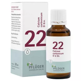 BIOCHEMIE Pflüger 22 Calcium carbonicum D 6 kapljica, 30 ml