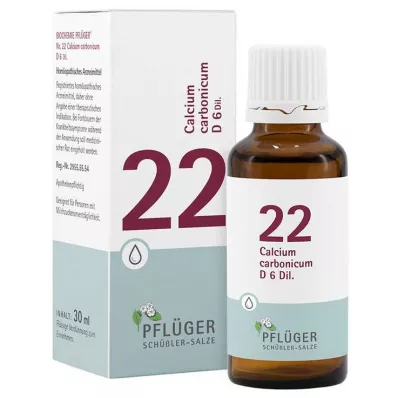 Biokemija Pflueger 22 Calcium carbonicum D 6 kapljic, 30 ml