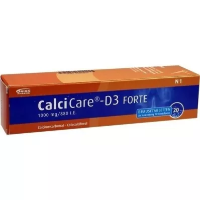 CALCICARE D3 forte šumeče tablete, 20 kosov