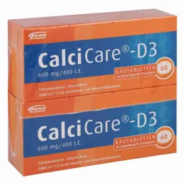 CALCICARE D3 žvečljive tablete, 120 kapsul