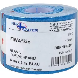 TAPE elastika 5 cmx5 m, modra, 1 kos