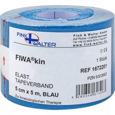 Elastični trak 5cmx5m moder, 1 kos