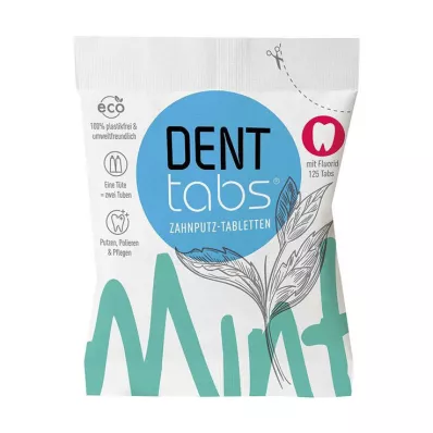 Denttabs tablete zobne paste stevia mint, 125 kos Denttabs tablete zobne paste stevia mint, 125 kos
