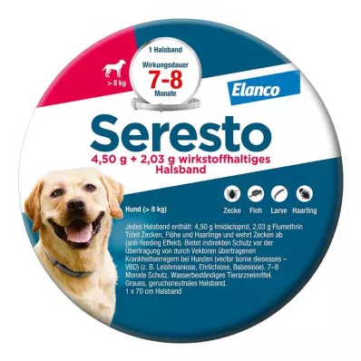 Seresto ovratnica za velike pse nad 8 kg, 1 kos