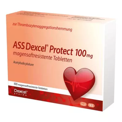 ASS Dexcel Protect 100 mg gastrorezistentne tablete, 100 kos ASS Dexcel Protect 100 mg gastrorezistentne tablete, 100 kos