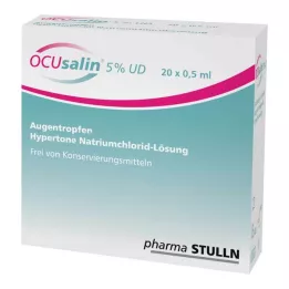 OCUSALIN 5% UD Kapljice za oči, 20X0,5 ml