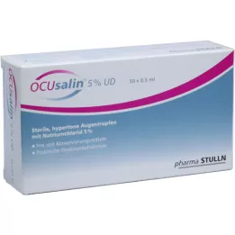 OCUSALIN 5% UD Kapljice za oči, 50X0,5 ml