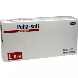 PEHA-SOFT nitril bele barve Unt.Hands.unsteril pf L, 100 St
