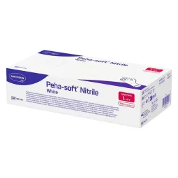 PEHA-SOFT nitril bele barve Unt.Hands.unsteril pf L, 100 St