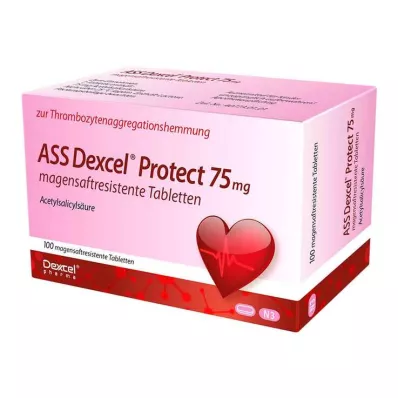 ASS Dexcel Protect 75 mg gastrorezistentne tablete, 100 tablet ASS Dexcel Protect 75 mg gastrorezistentne tablete, 100 tablet