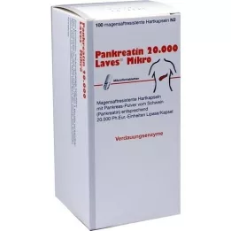 PANKREATIN 20.000 Laves Mikro želodčni sok trde kapsule, 100 kosov