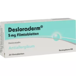 DESLORADERM 5 mg filmsko obložene tablete, 20 kosov