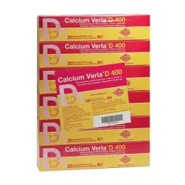CALCIUM VERLA D 400 šumeče tablete, 120 kapsul