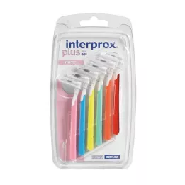 INTERPROX plus Blister Mix brezbarvni medzobni, 6 kosov