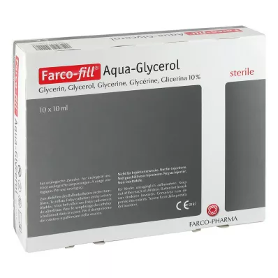 FARCO-napolnite Aqua-Glycerol, 10X10 ml