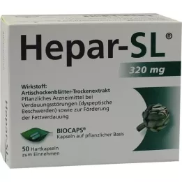 HEPAR-SL 320 mg trde kapsule, 50 kosov