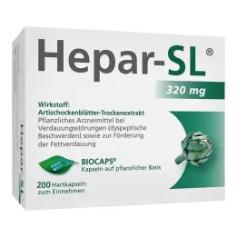 HEPAR-SL 320 mg trde kapsule, 200 kosov