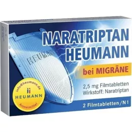 NARATRIPTAN Heumann za migreno 2,5 mg filmsko obložene tablete, 2 kosa