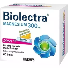 BIOLECTRA Magnezij 300 mg Direct Orange Sticks, 60 kosov