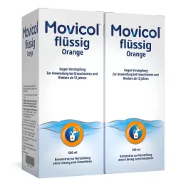 MOVICOL tekoča pomaranča, 2X500 ml