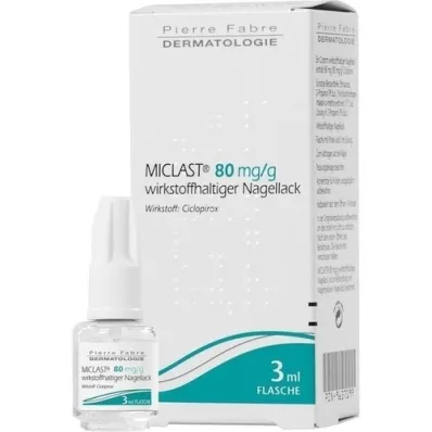 MICLAST 80 mg/g laka za nohte, ki vsebuje aktivno sestavino, 3 ml