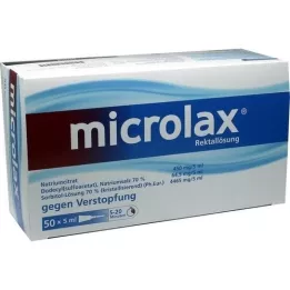 MICROLAX Klistir z rektalno raztopino, 50X5 ml