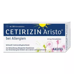 CETIRIZIN Aristo za alergije 10 mg filmsko obložene tablete, 50 kosov