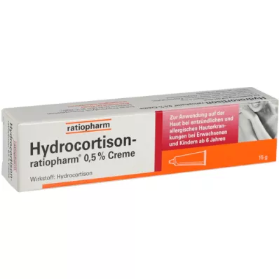 HYDROCORTISON-ratiopharm 0,5-odstotna krema, 15 g