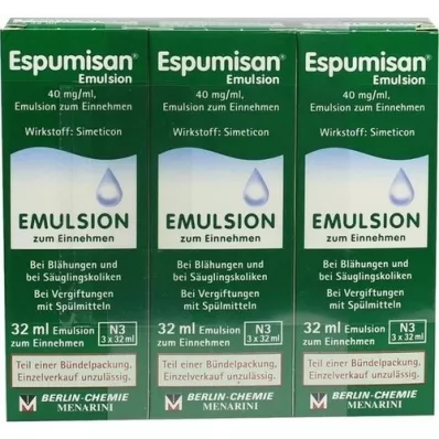 ESPUMISAN Emulzija, 3X32 ml