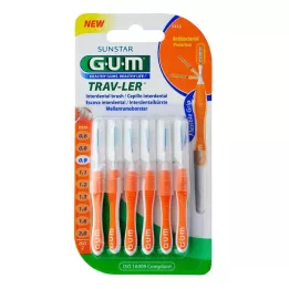 GUM TRAV-LER 0,9mm sveča oranžna Intendent.+6caps, 6 kosov