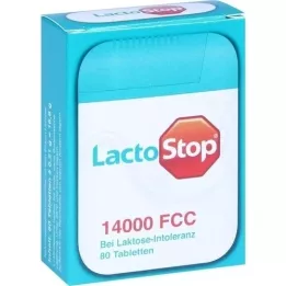LACTOSTOP 14.000 FCC Dozator za tablete, 80 kosov