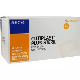 CUTIPLAST Plus sterilna obloga 7,8x15 cm, 55 kosov