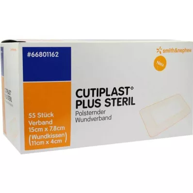 Cutiplast Plus sterilni povoj 7,8x15 cm, 55 kos Cutiplast Plus sterilni povoj 7,8x15 cm, 55 kos