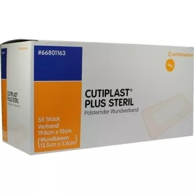 CUTIPLAST Plus sterilna obloga 10x19,8 cm, 55 kosov