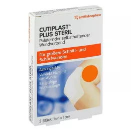CUTIPLAST Plus sterilna obloga 5x7 cm, 5 kosov