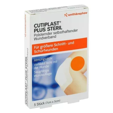 CUTIPLAST Plus sterilna obloga 5x7 cm, 5 kosov
